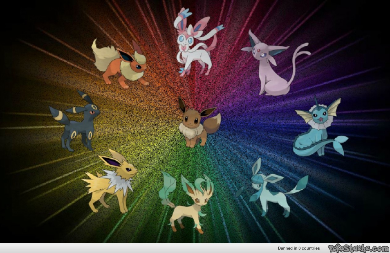 Shiny Eevee Evolutions Wallpapers - Wallpaper Cave