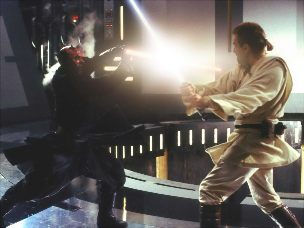 My Free Wallpaper Wars Wallpaper, Darth Maul Vs Obi Wan Kenobi