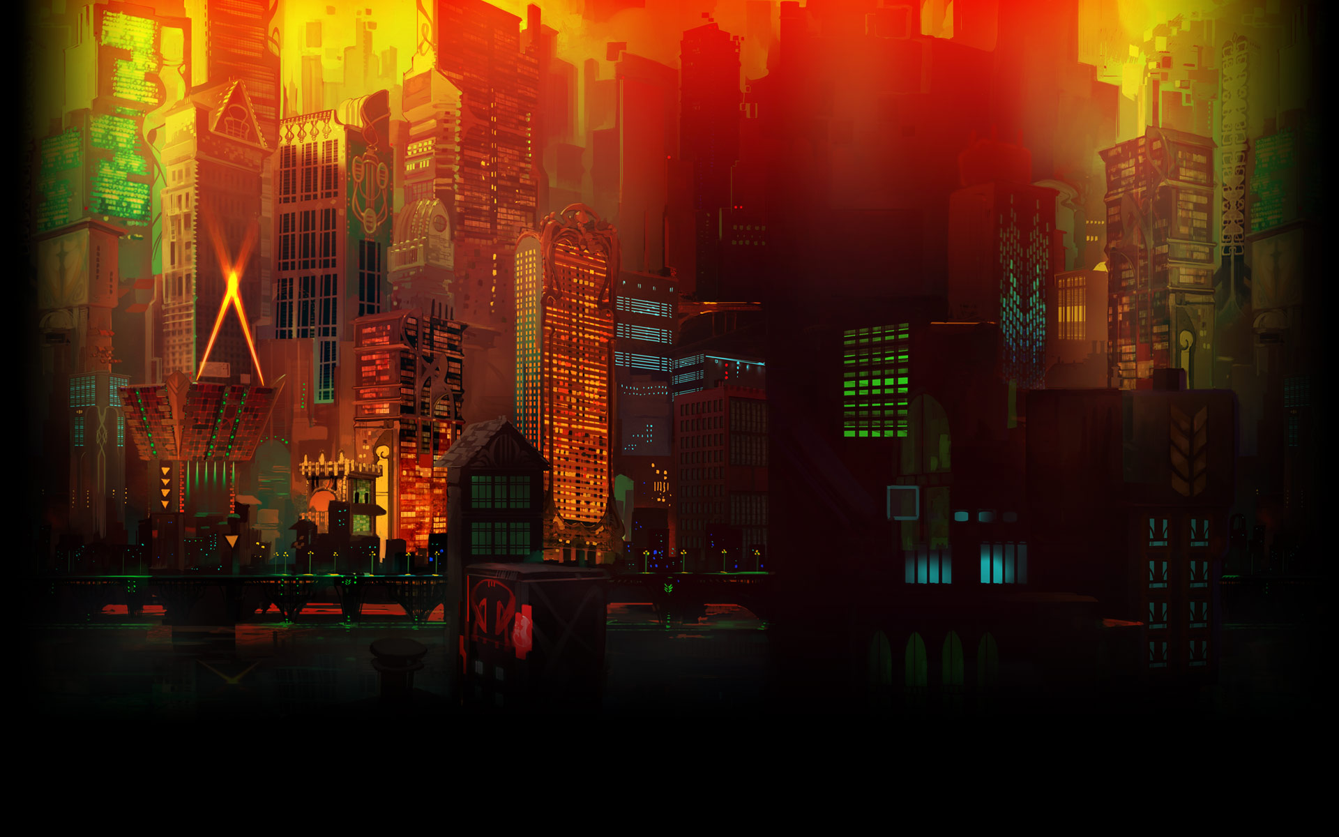 Is there any subtle art for Hades that I could use as a wallpaper like this one for Transistor?: HadesTheGame