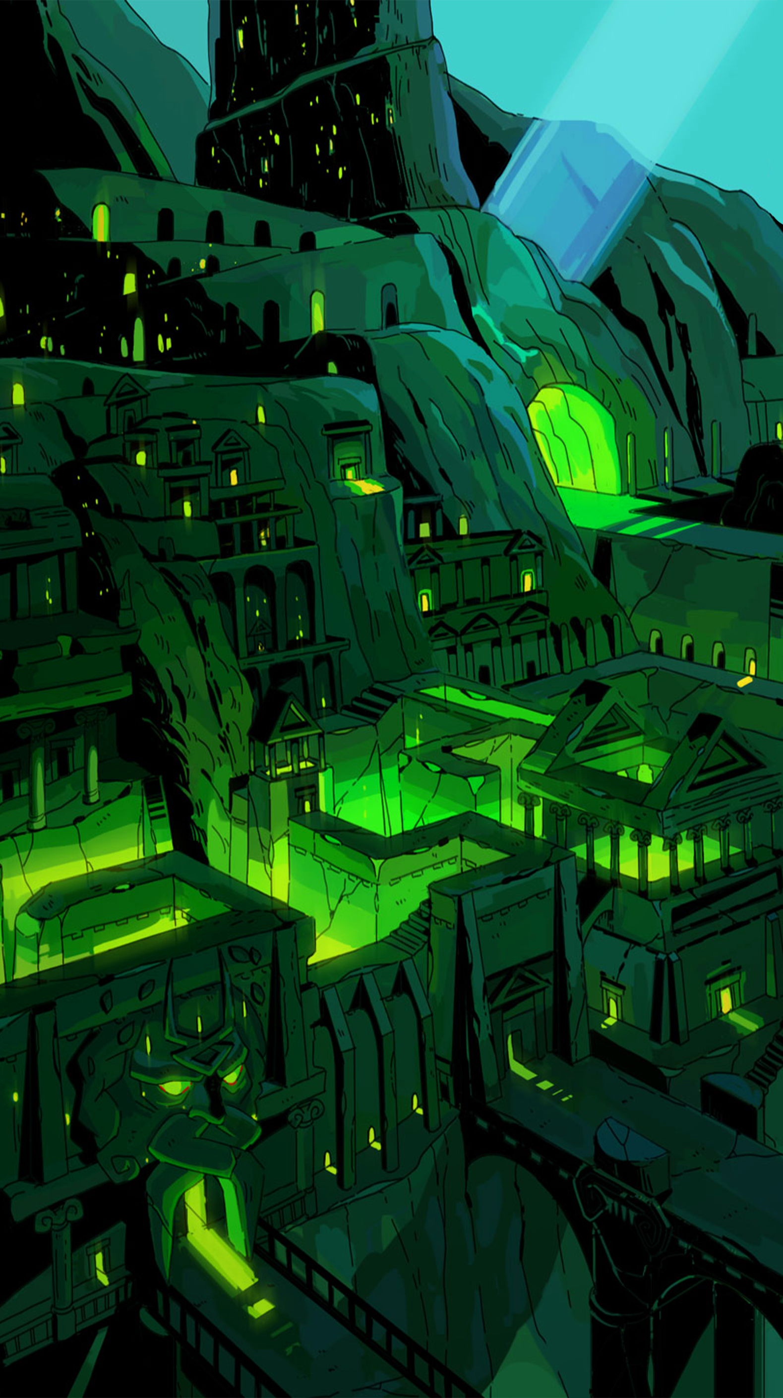 I took the Desktop Wallpaper and made it into a phone Wallpaper with a little color touch up :) Hope you like it!: HadesTheGame