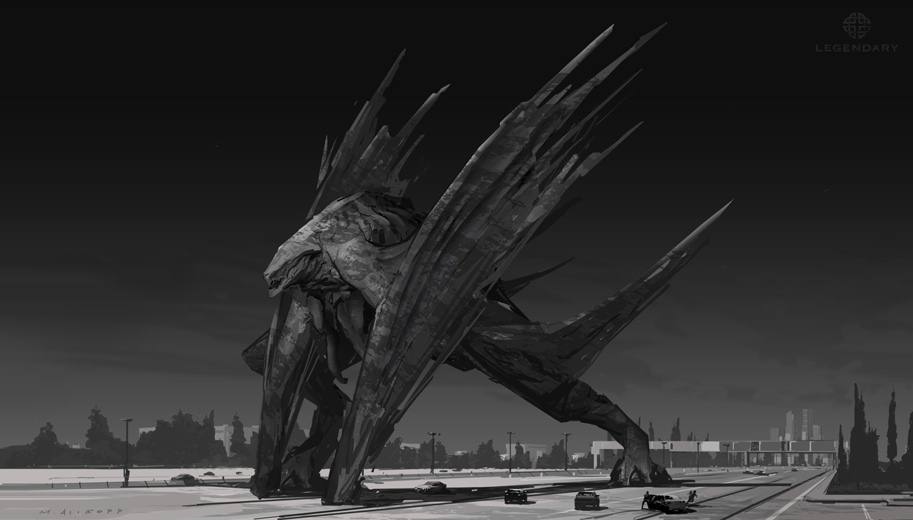 Unused Winged MUTO Concepts from Godzilla 2014!