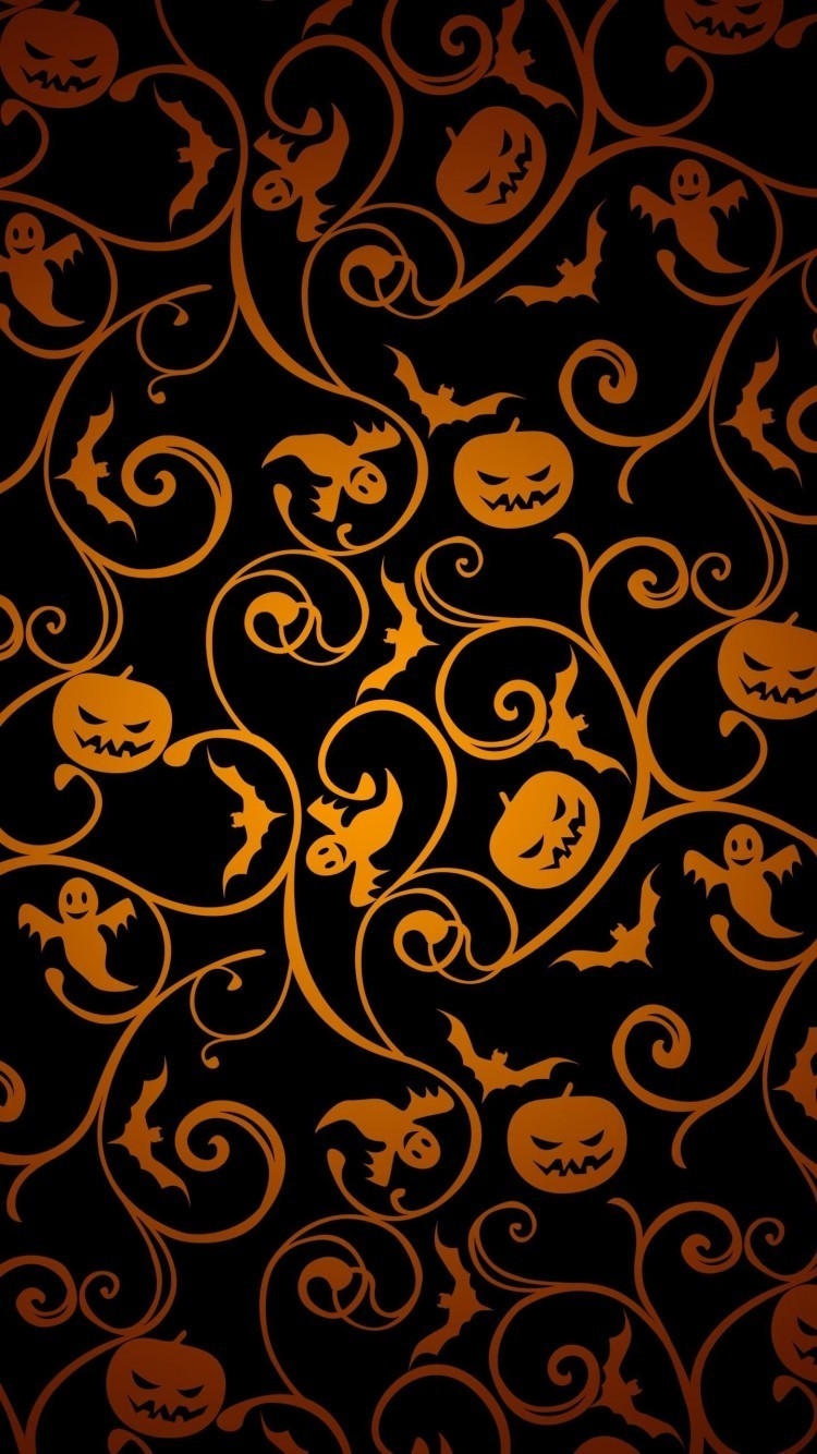 Orange Halloween Wallpaper