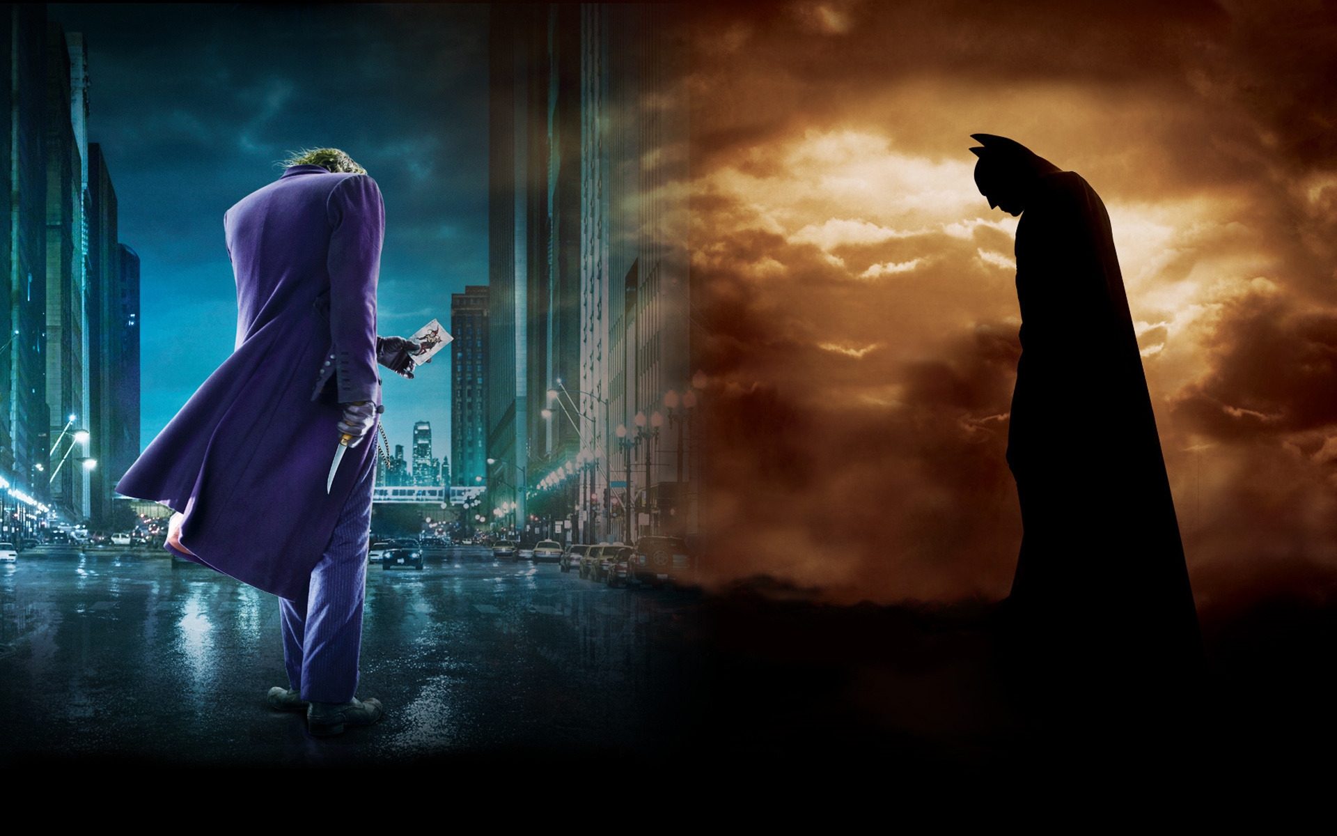Batman and The Joker HD Wallpaper
