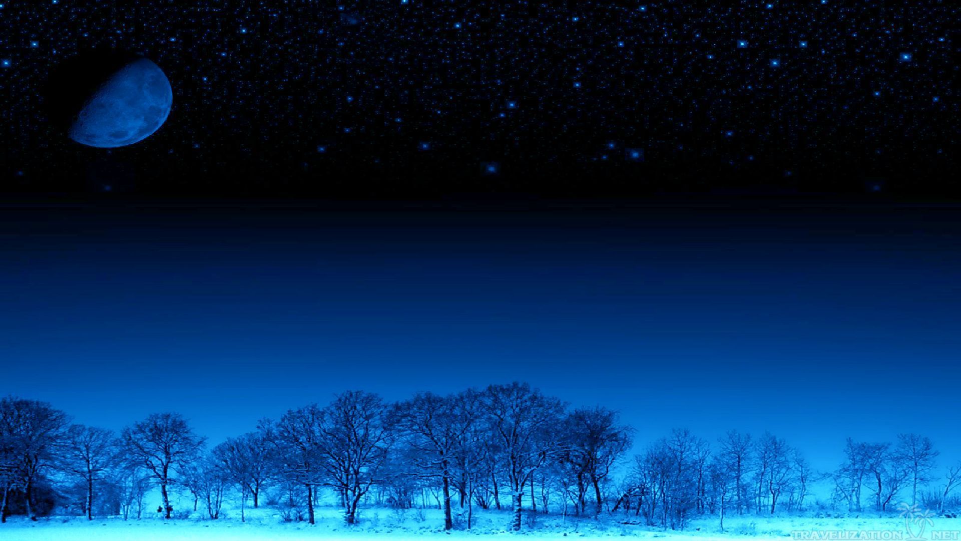 Dark Blue Winter Night Wallpaper. Free winter wallpaper, What a beautiful world, Winter image