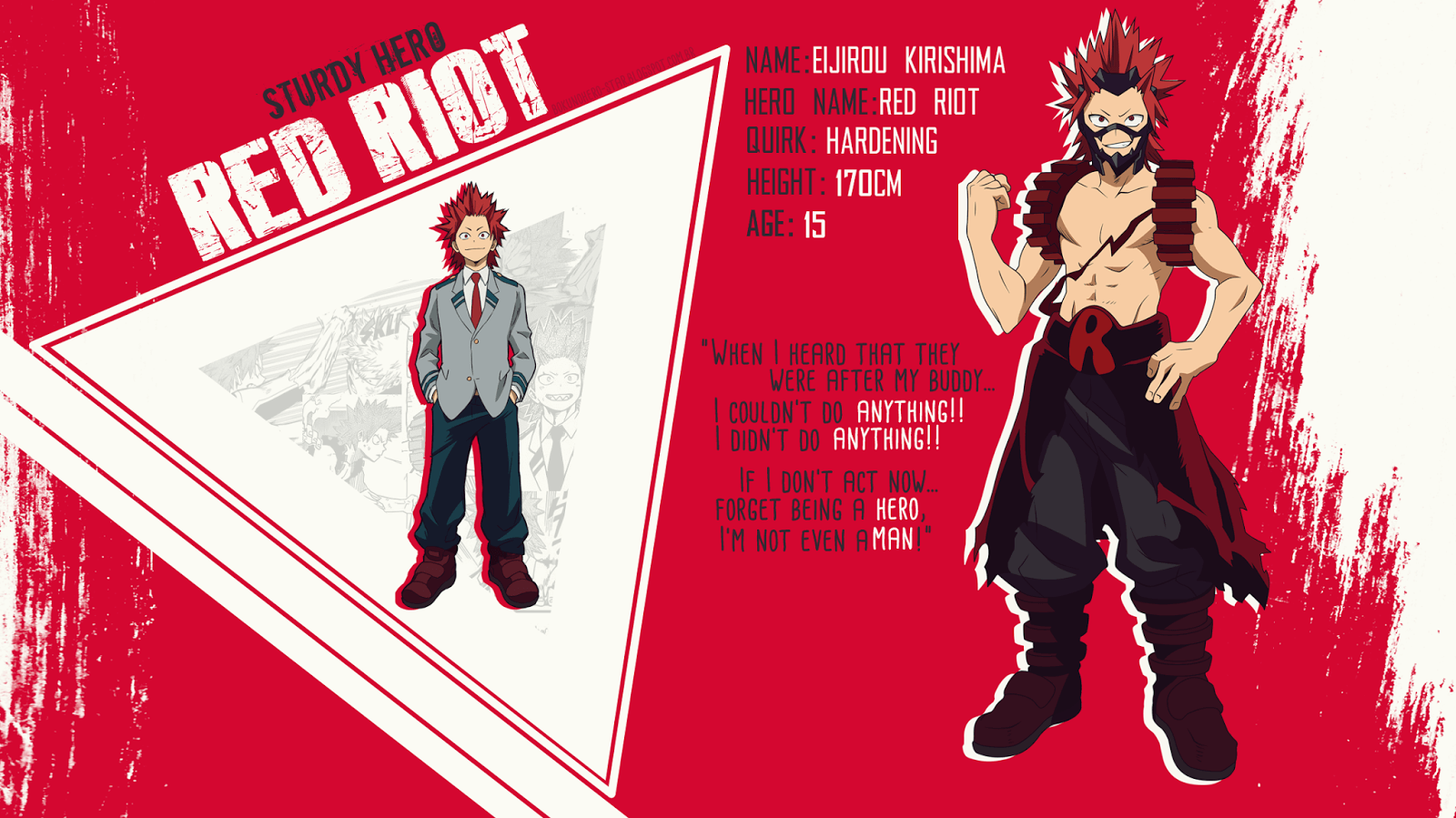 Kirishima Bnha Laptop Wallpaper