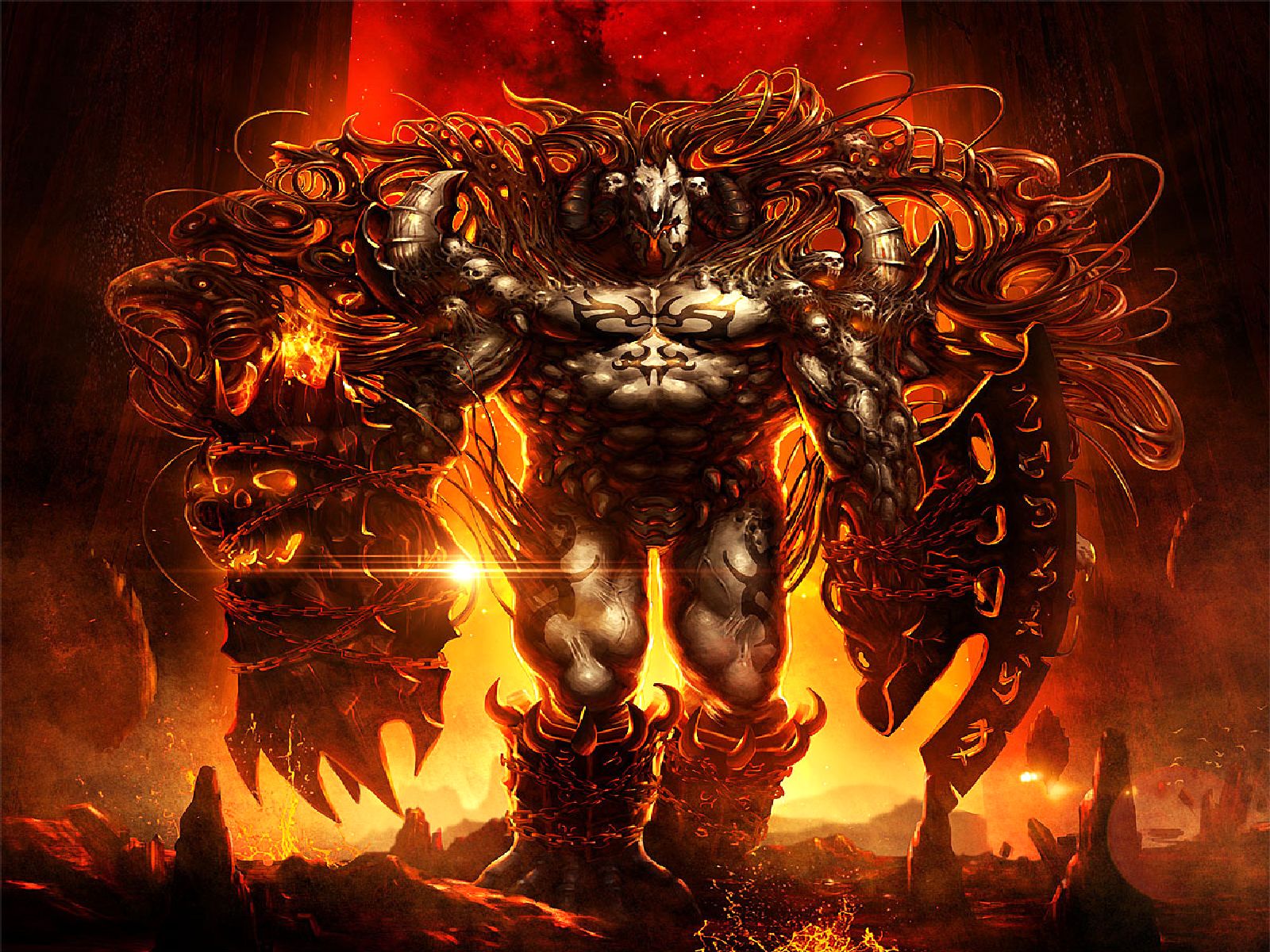 Dark Wallpaper. Fire demon, Demon picture, Fantasy