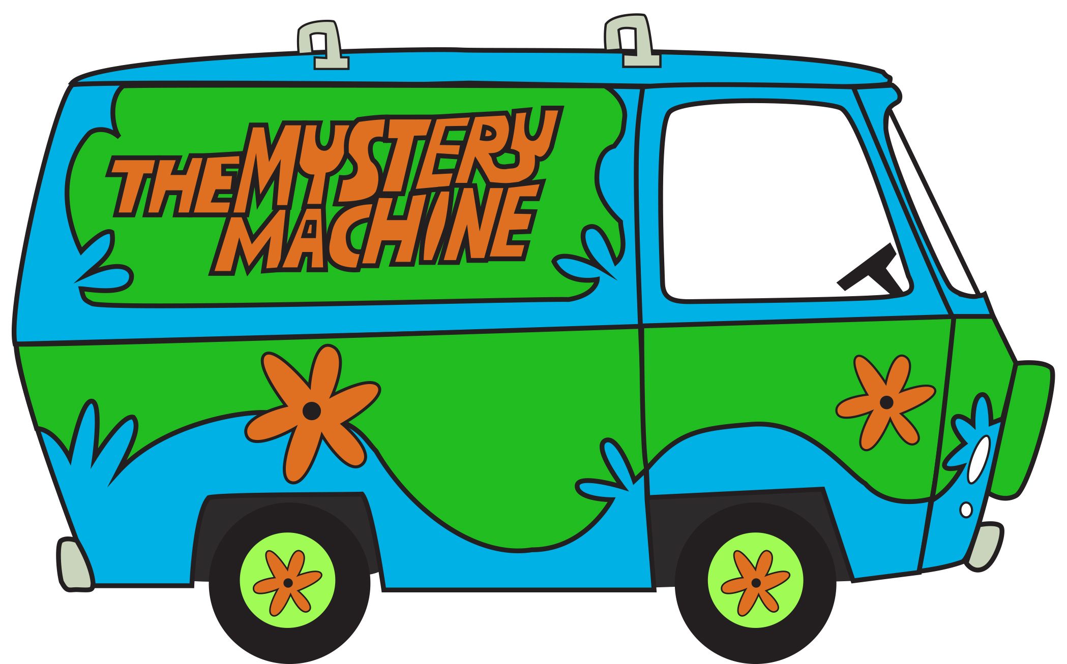 mystery machine. Iconic Movie & TV Cars. Mystery, Clip art and Rock painting