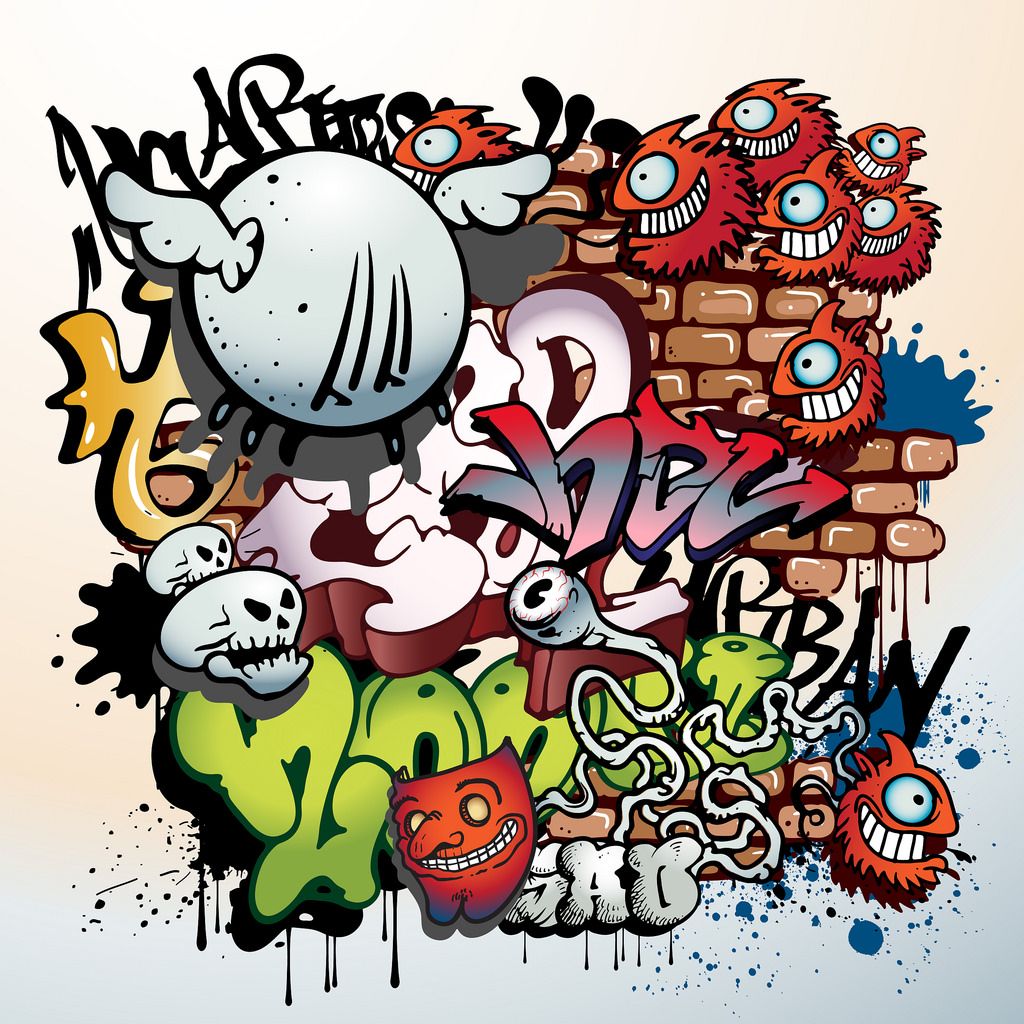 Graffiti Cartoon Wallpaper Free Graffiti Cartoon Background