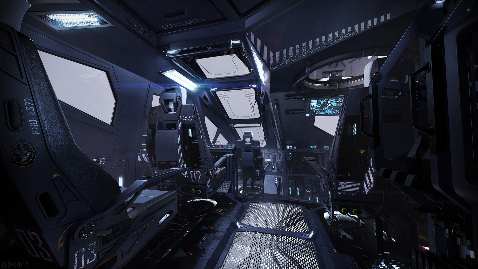 SWAT Truck front cab interior, gurmukh bhasin