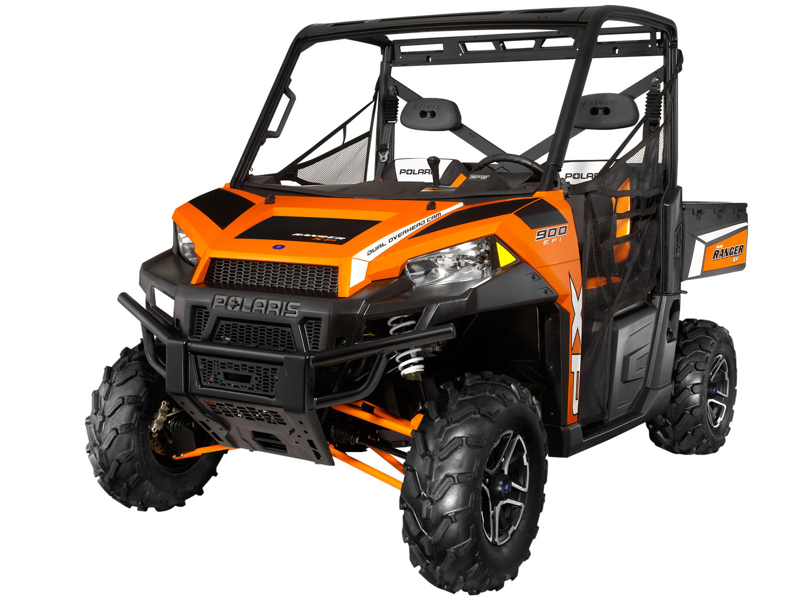 ATV picture, wallpaper, specs, insurance, accident lawyers: 2013 Polaris Ranger XP900 Orange Madness LE