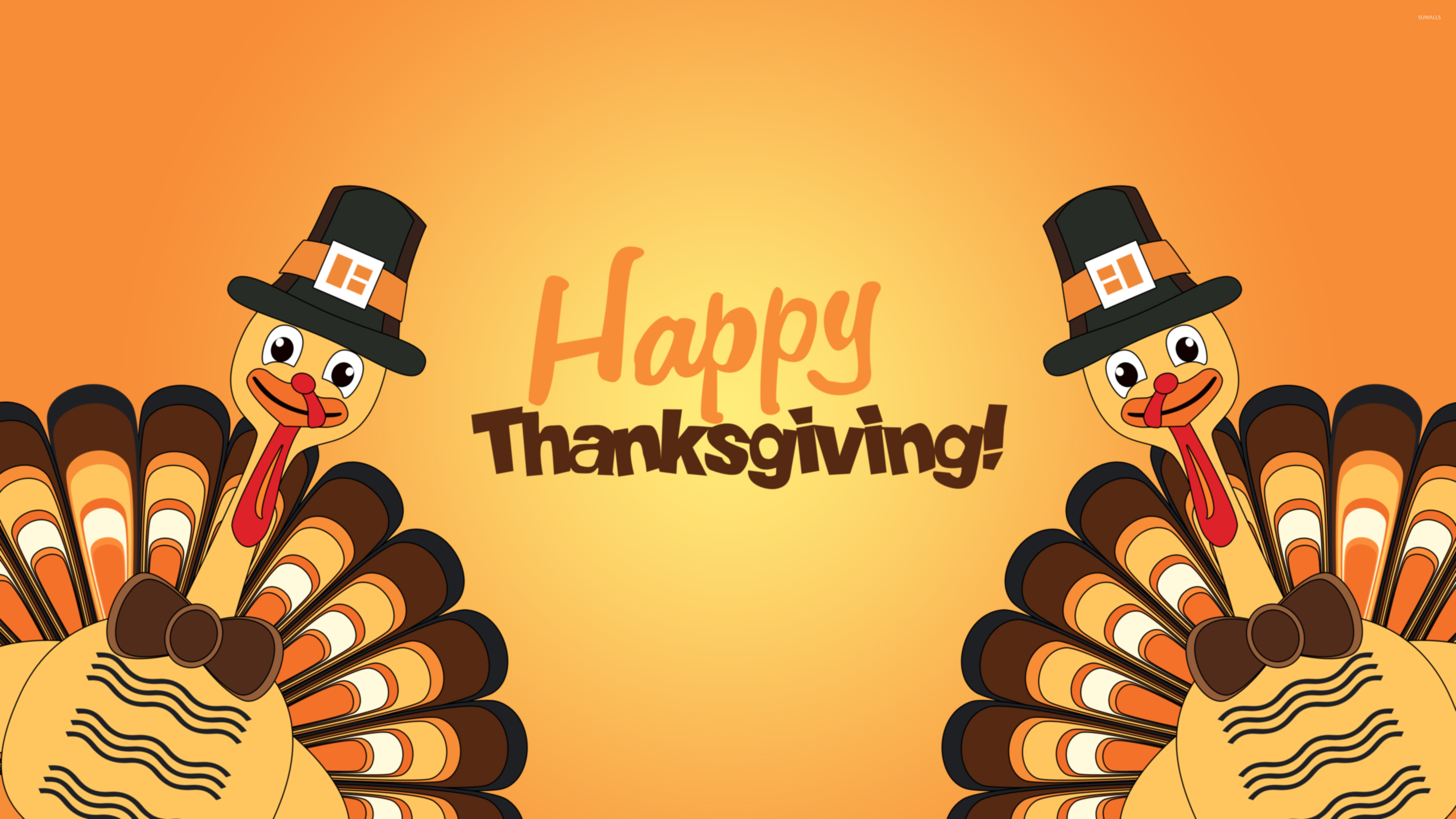 Happy Thanksgiving turkeys wallpaper wallpaper