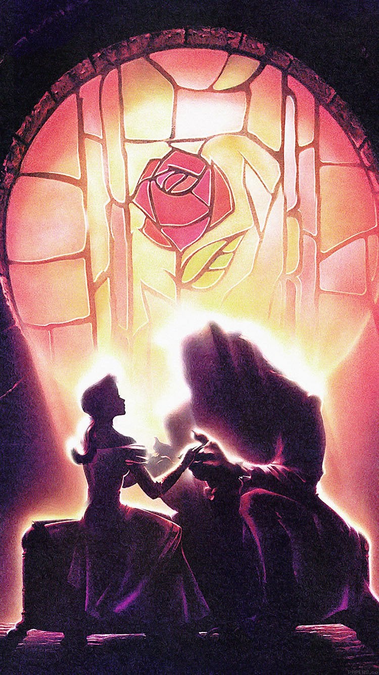 Beauty And The Beast Cartoon Wallpaper