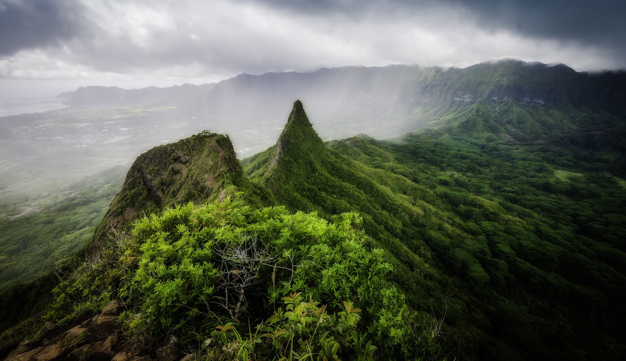 Ola Mana Three Peaks Trail Hawaii HD wallpaper