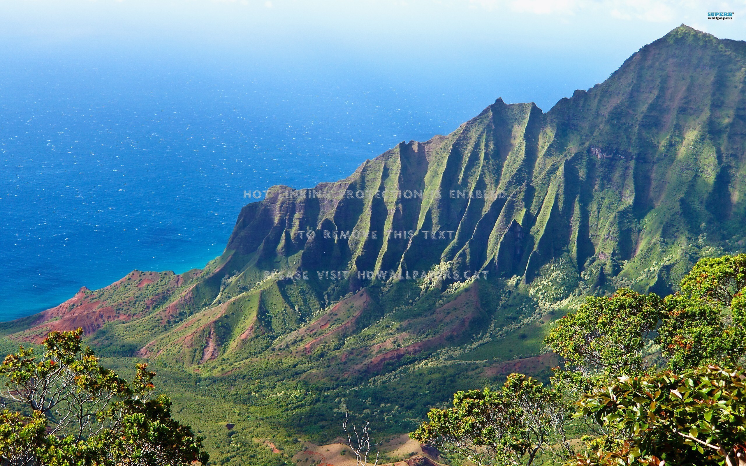 kalalau valley landscape hawaii mountains