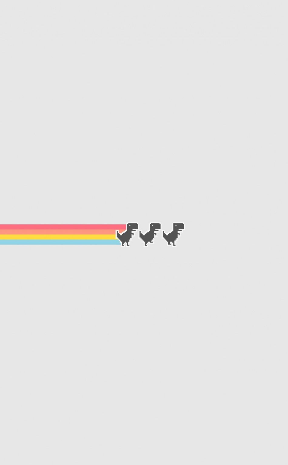 Game, trex, the run, minimal wallpaper. iPhone wallpaper vintage, Dinosaur wallpaper, Cute patterns wallpaper