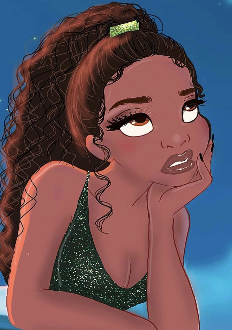 maquillage. Black girl magic art, Black girl cartoon, Black girl art