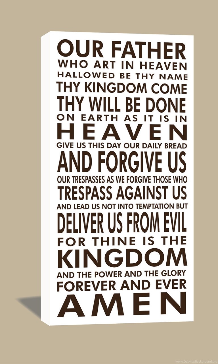 Lord's Prayer Canvas Wrap Custom Prayer By AugustandElm Desktop Background
