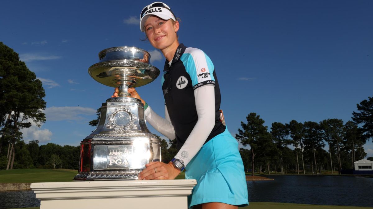 Nelly Korda 'glad to have joined' former pro tennis player dad as major champion after Women's PGA Championship victory