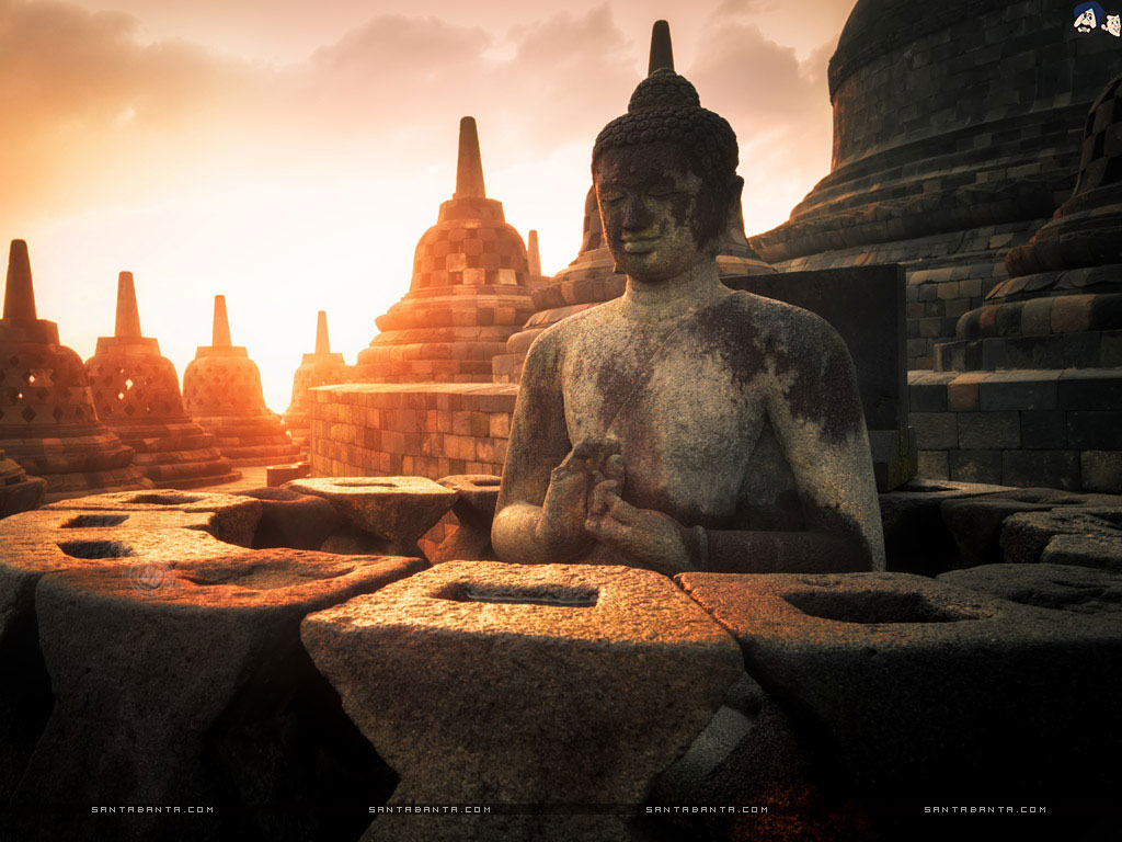 Borobudur World`s Largest Buddhist Temple in Indonesia