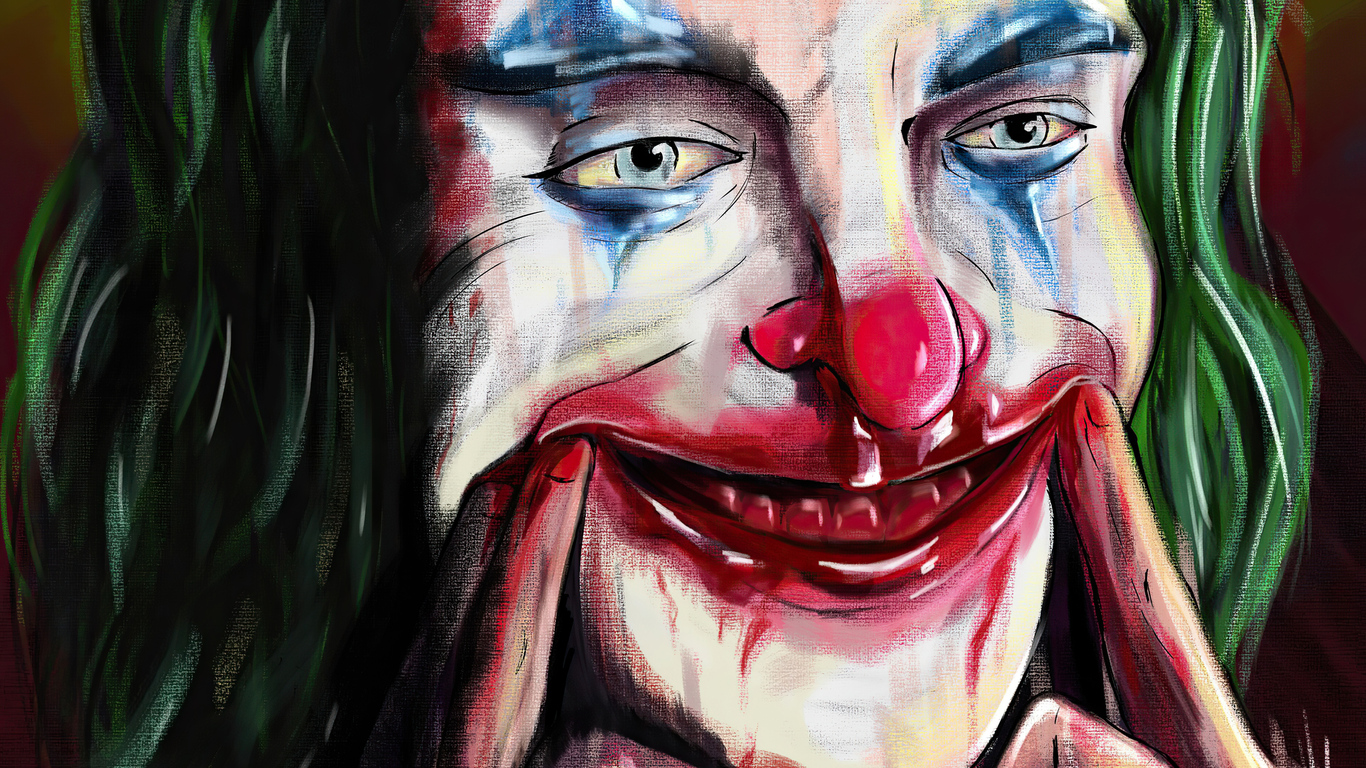 Joker Digital Painting 4k 1366x768 Resolution HD 4k Wallpaper, Image, Background, Photo and Picture