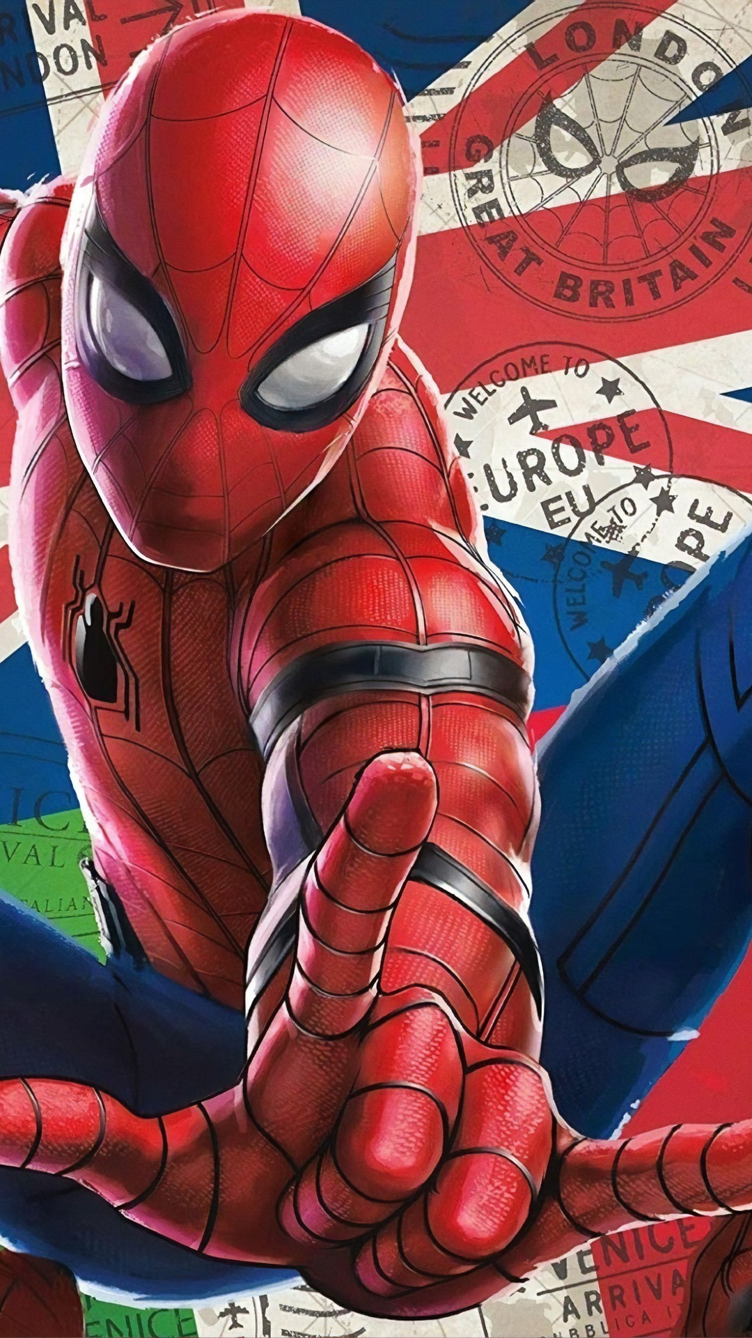 Spiderman Cartoon iPhone Wallpaper