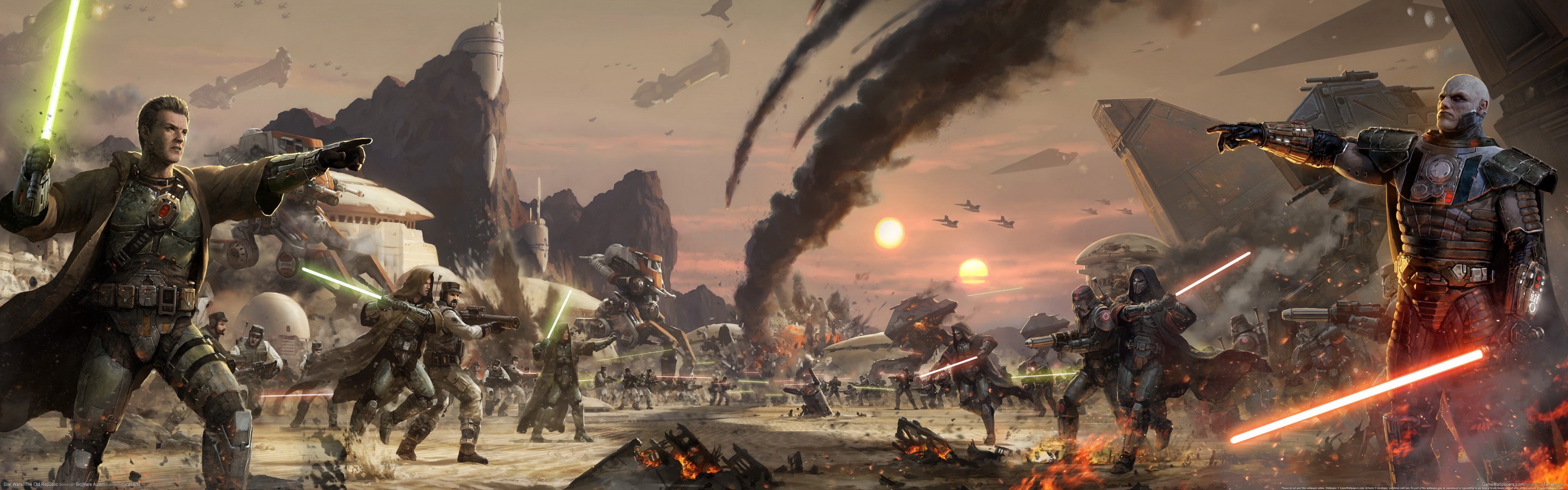 star, Wars, The, Old, Republic, Sci fi, Futuristic, Lightsaber, Warriors, Battle, Jedi, Weapons, Swords Wallpaper HD / Desktop and Mobile Background