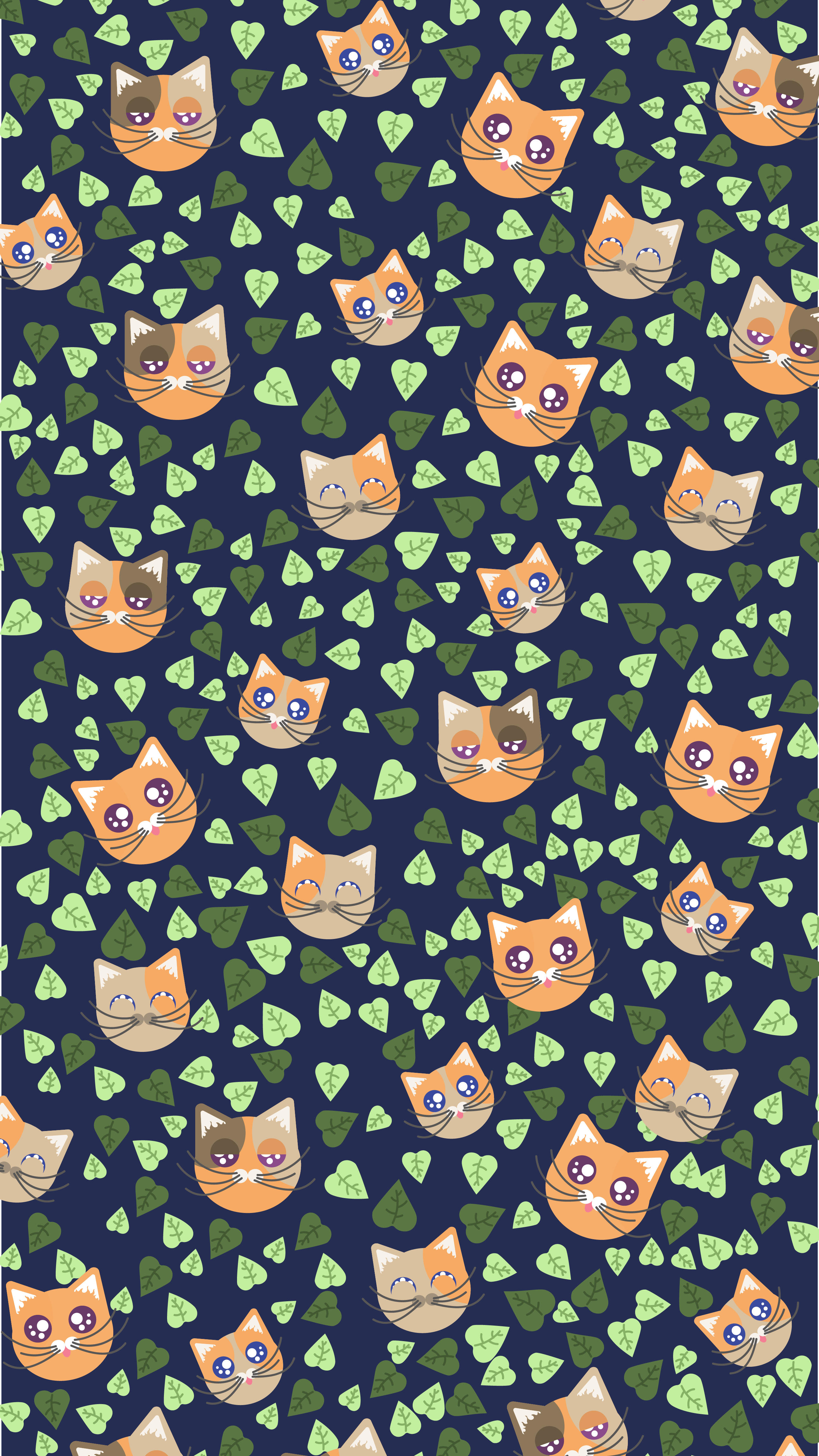 Cat Pattern iPhone Wallpaper Free Cat Pattern iPhone Background