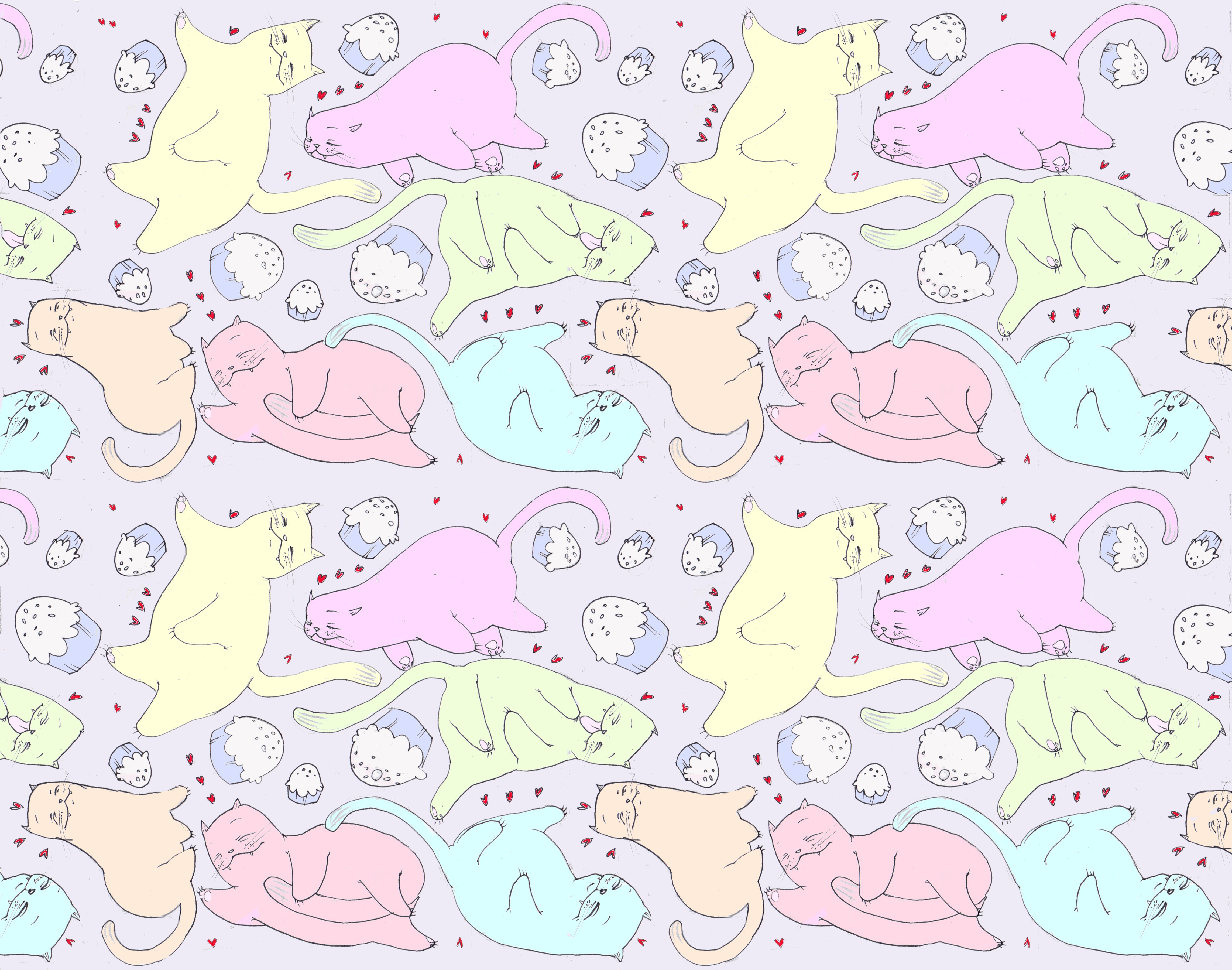 Free download Cute Cat Pattern Background A cat pattern [4569x3596] for your Desktop, Mobile & Tablet. Explore Cute Pattern Wallpaper. Cute Cell Phone Wallpaper, Cute Wallpaper from Tumblr, Cute