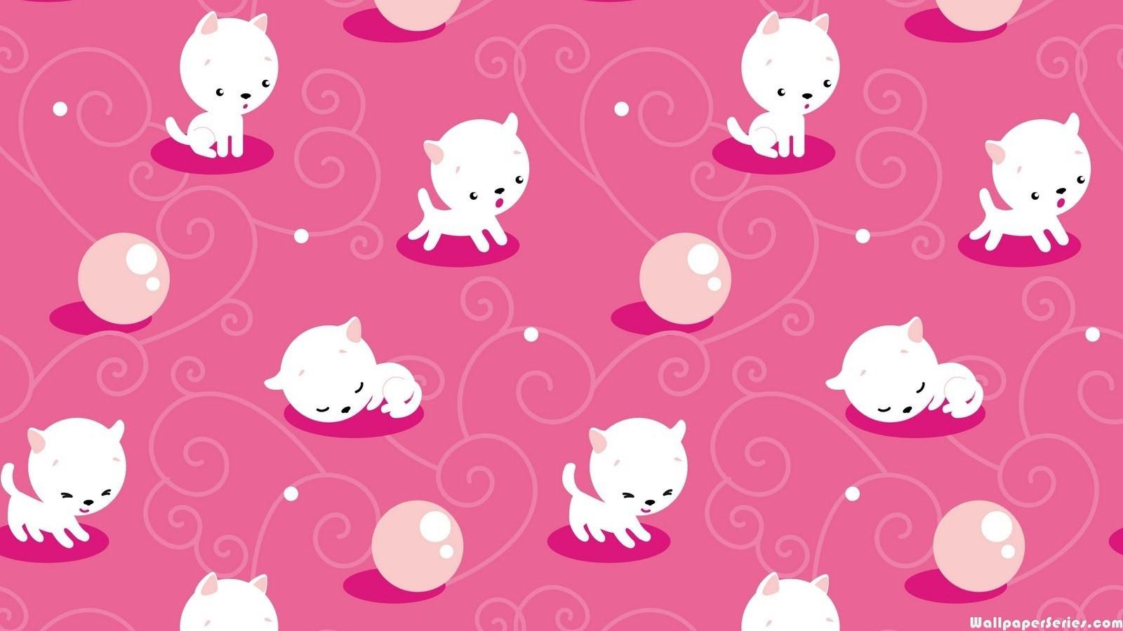 Hd Cute Cat Pattern Wallpaper Pattern Background Desktop