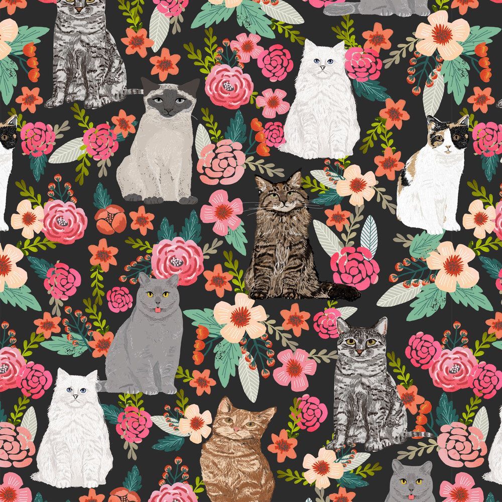 Cat Pattern Wallpapers - Wallpaper Cave