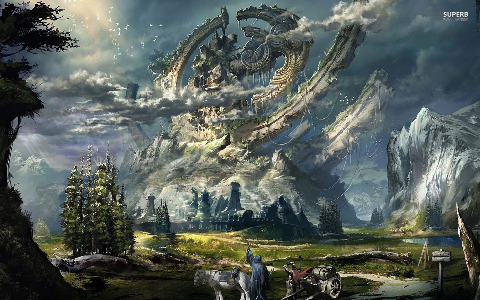 Fantasy Landscape Wallpaper and Background Imagex1050