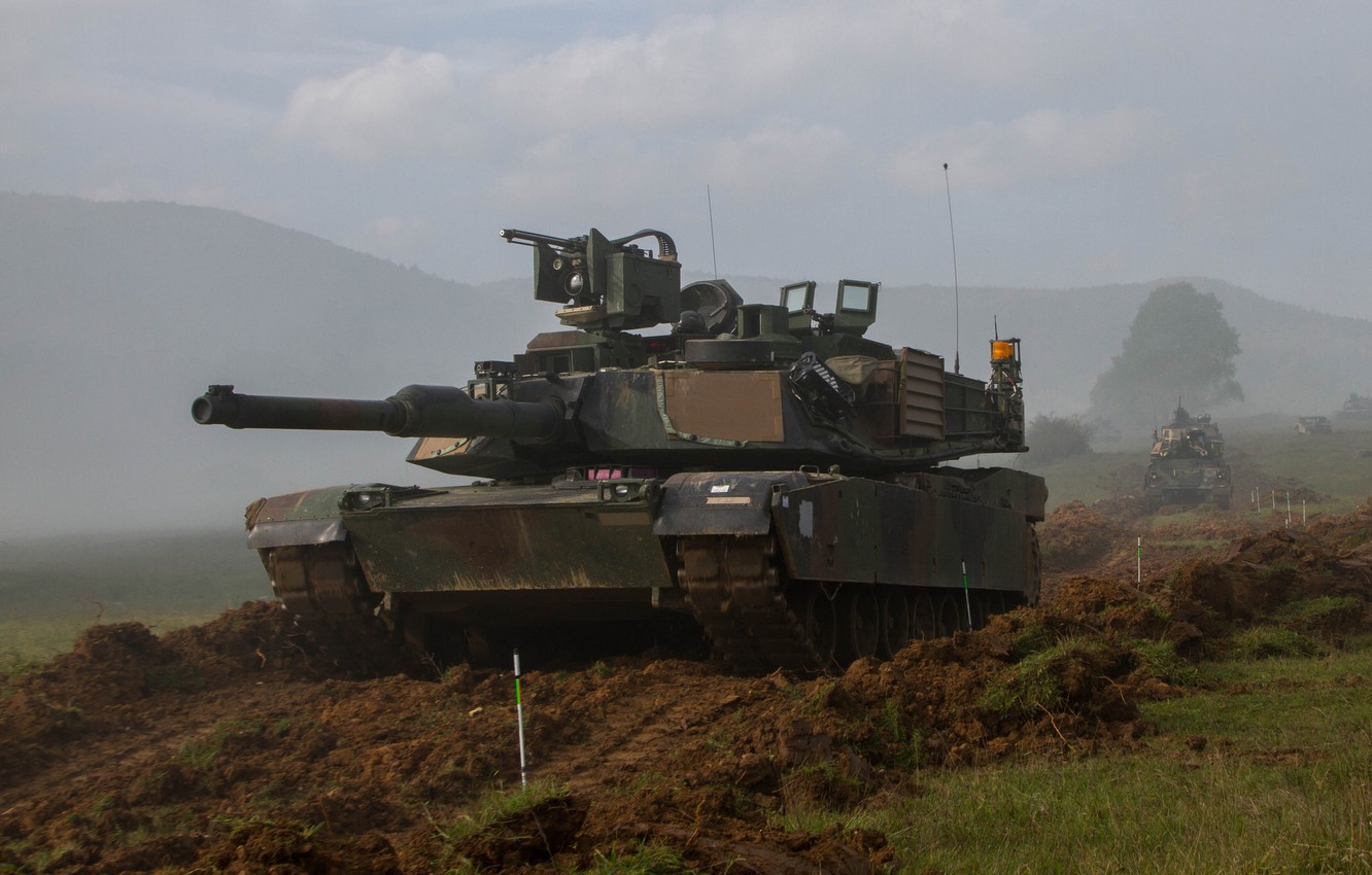 Wallpaper field, tank, armor, Abrams, Abrams, M1A2 image for desktop, section оружие