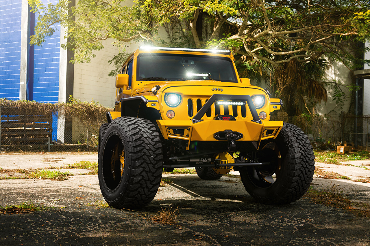 Lifted Jeep Wrangler Wallpaper Yellow Jeep Wrangler
