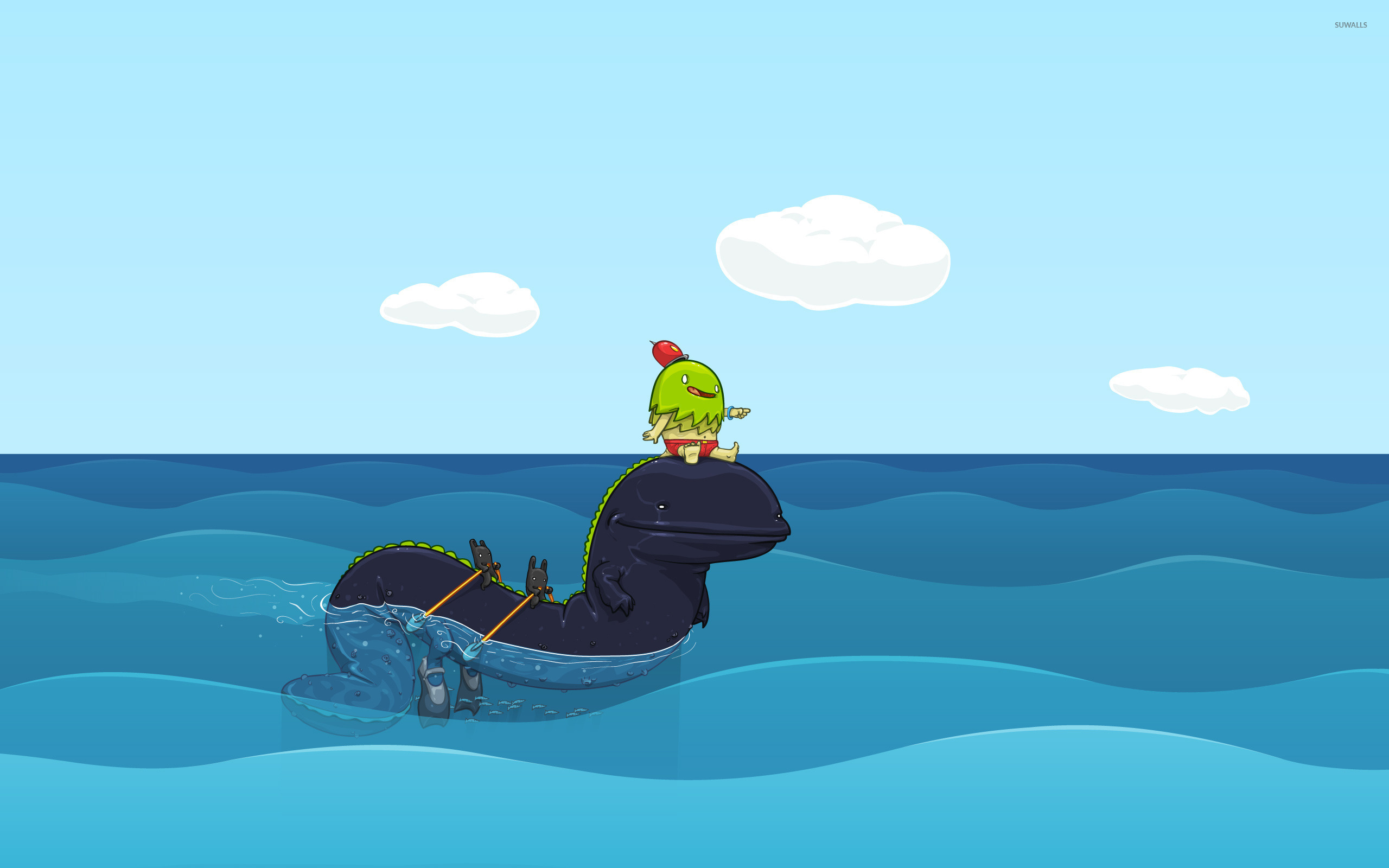 pirate wallpaper, water, cartoon, illustration, animation, sea, fictional character, art, turtle, ocean, fishing