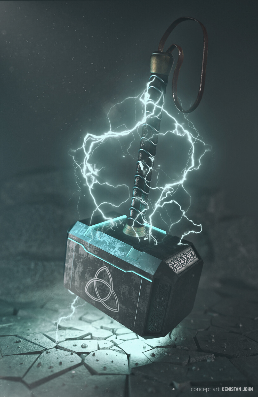 Mjolnir concept art, Kenistan John concept art, Kenistan John. Marvel kahramanları, Savaş tanrısı, Fantazi sanatı