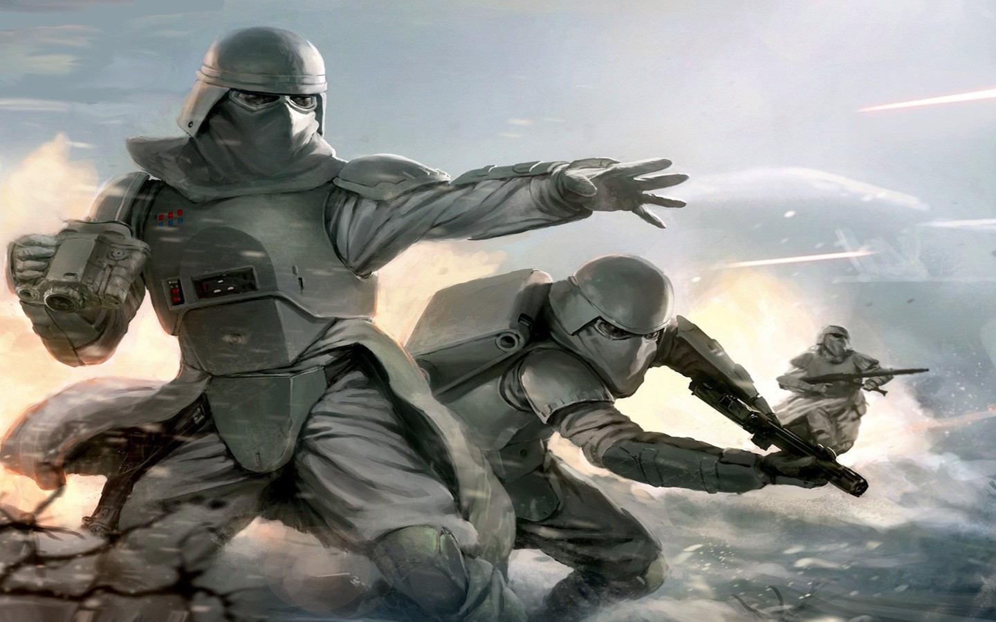 Wallpaper, Star Wars, soldier, stormtrooper, Star Wars Episode V The Empire Strikes Back, 1440x900 px, computer wallpaper, personal protective equipment, pc game, mercenary, reconnaissance, infantry, troop, army men, militia, adventurer, cg
