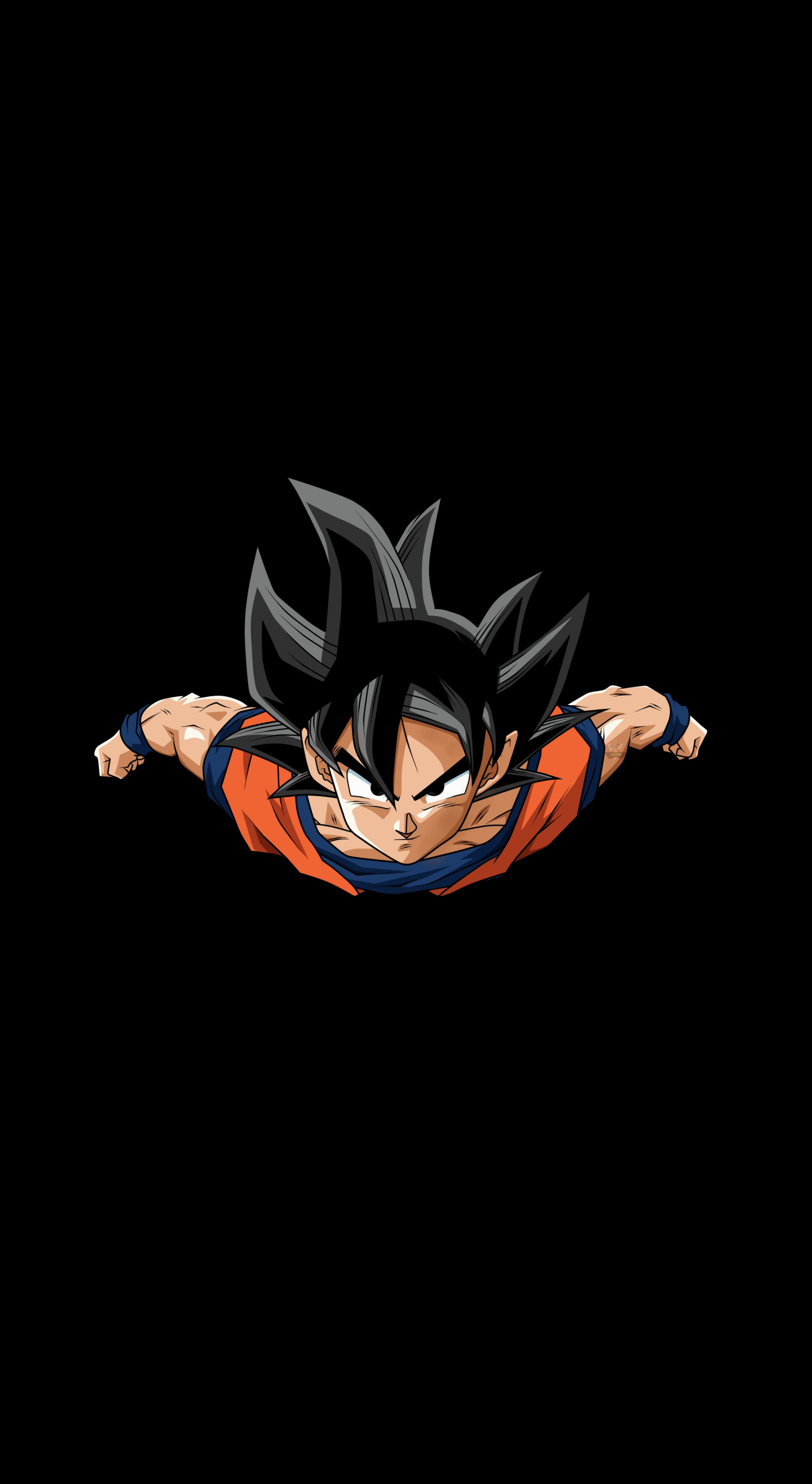 Download Goku, anime boy, jump, artwork wallpaper, 1440x Samsung Galaxy Note 8