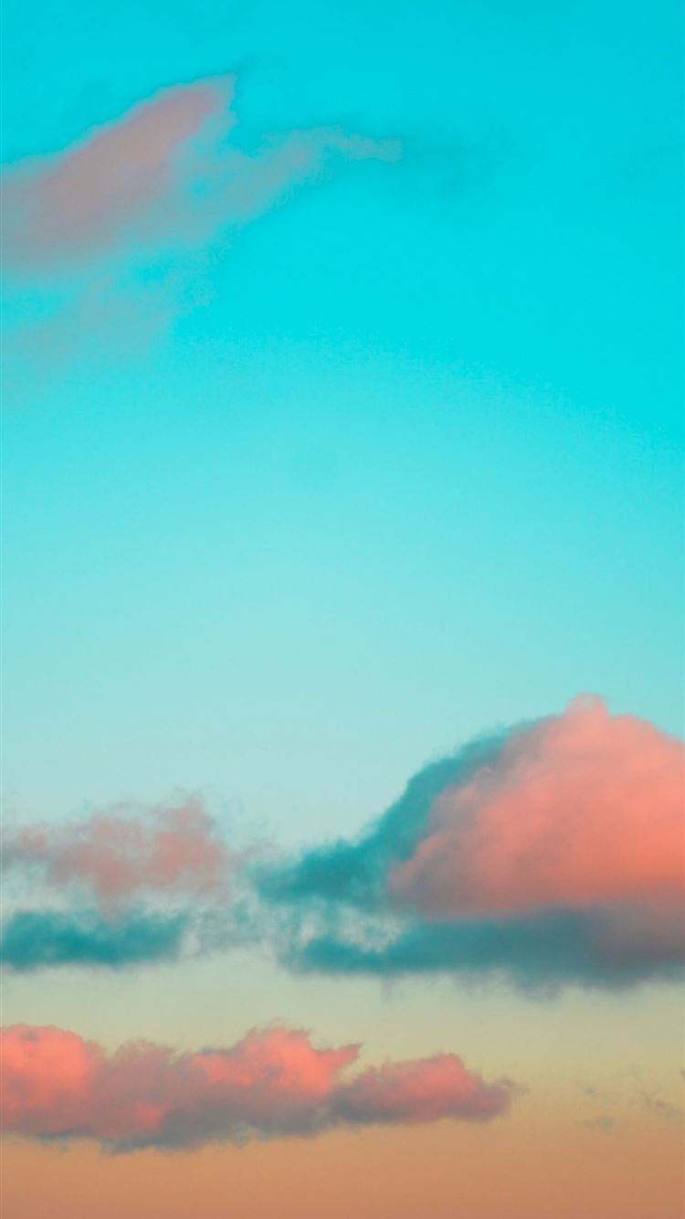 orange clouds during daytime iPhone 8 Wallpaper Free Download