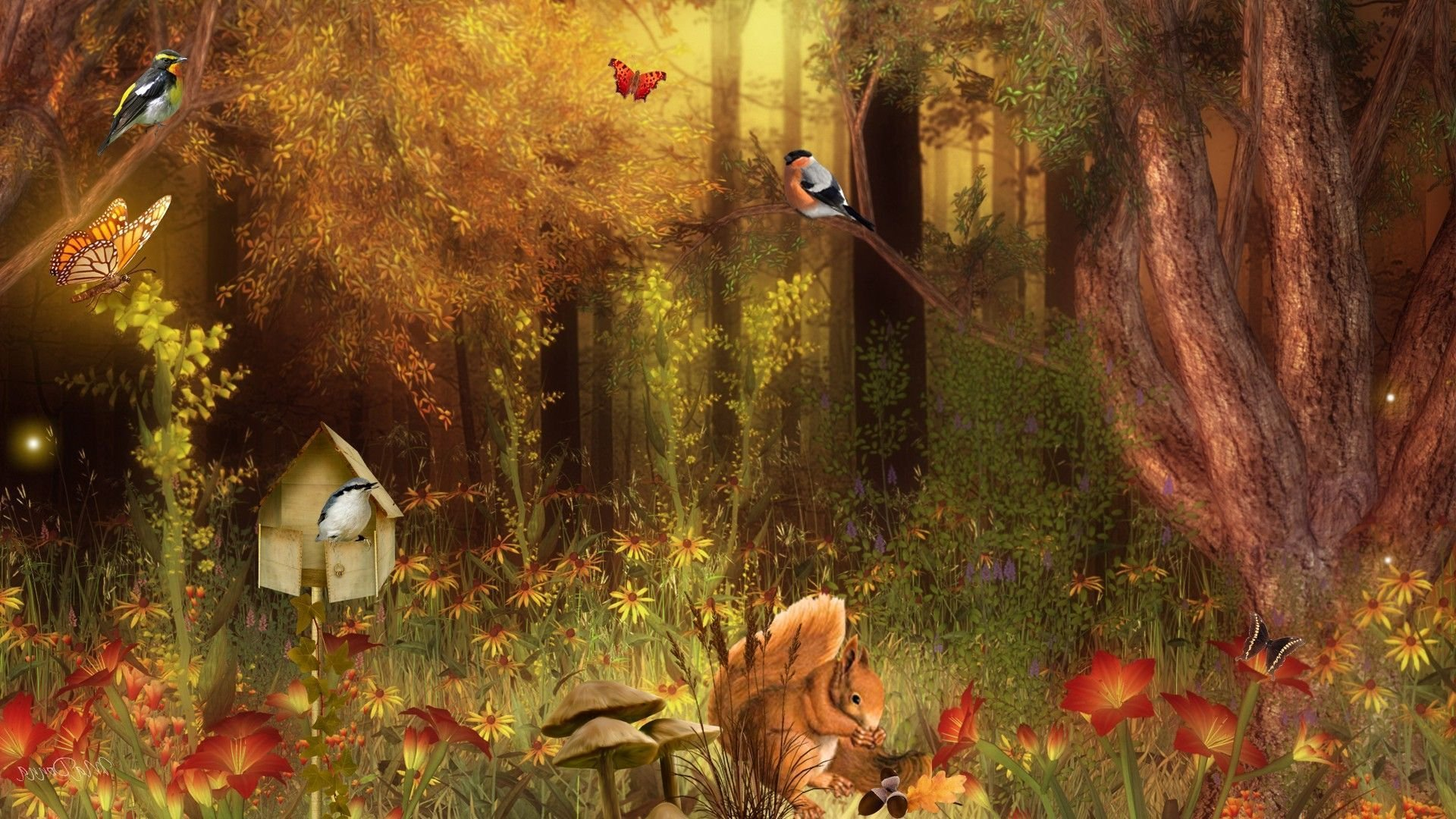 Autumn Forest HD Wallpaper