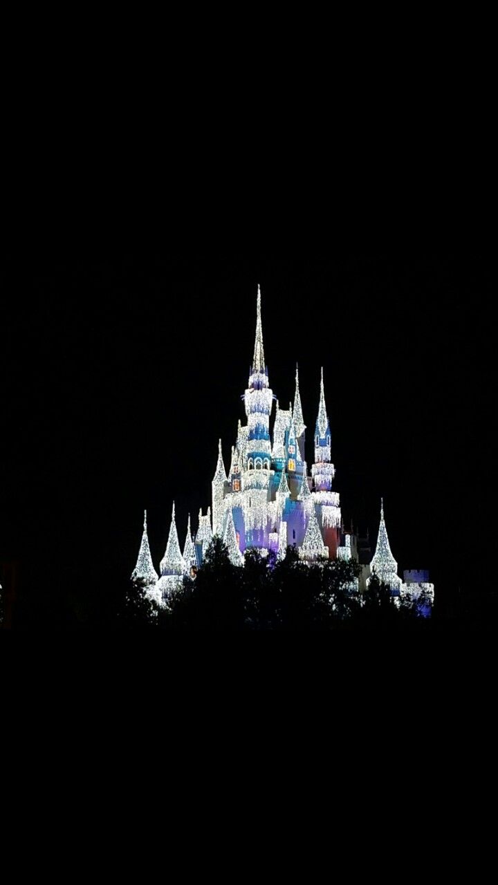 Cinderella's Castle. Black wallpaper, Wallpaper, Tablet wallpaper