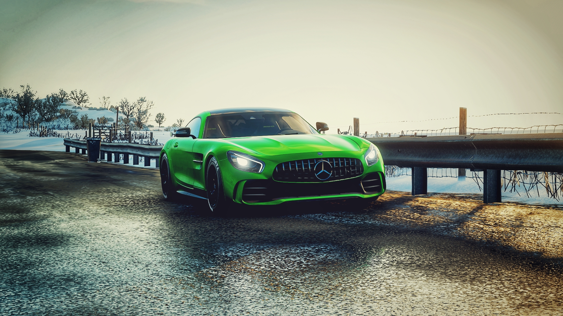 Wallpaper, Mercedes Benz, AMG GTR, Mercedes AMG, Mercedes AMG GTR, car, Forza Horizon 4 1920x1080