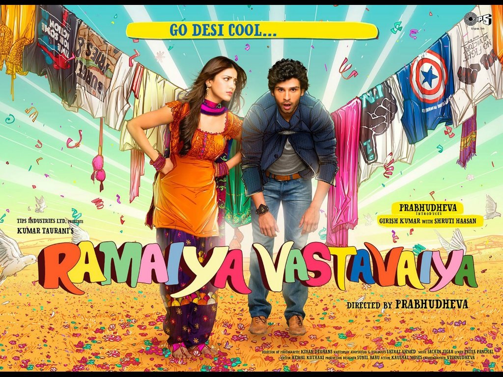 Ramaiya Vastavaiya (Hindi Film / Bollywood Movie / Indian Cinema DVD) 2013, Shruti K. Haasan, Girish Taurani, Randhir Kapoor: Películas y TV