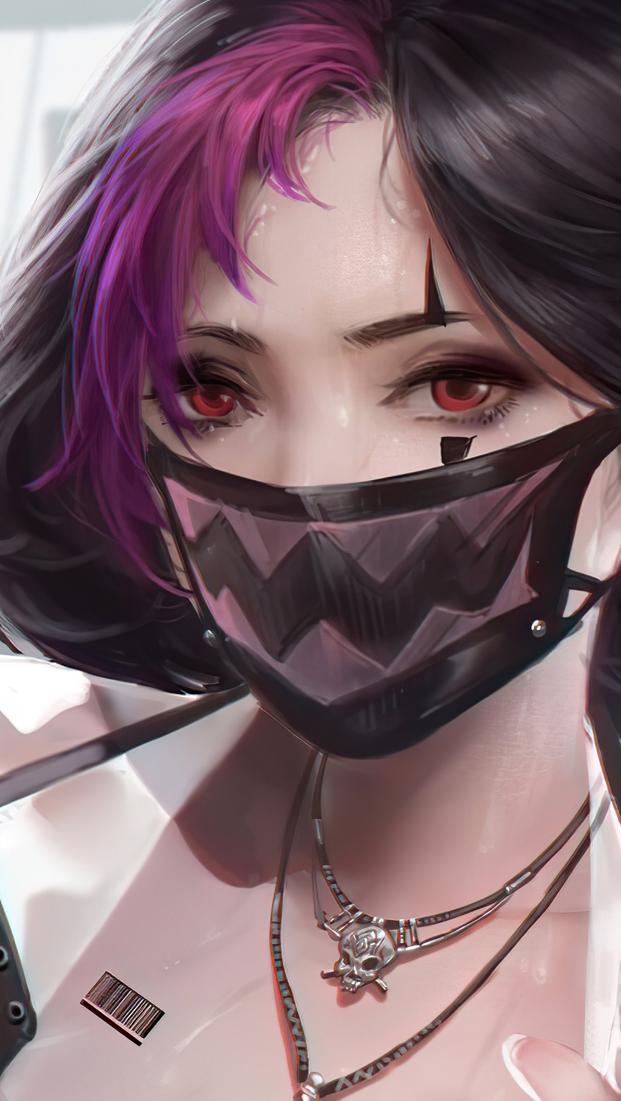 Anime Girl with mask Wallpaper 4k Ultra HD