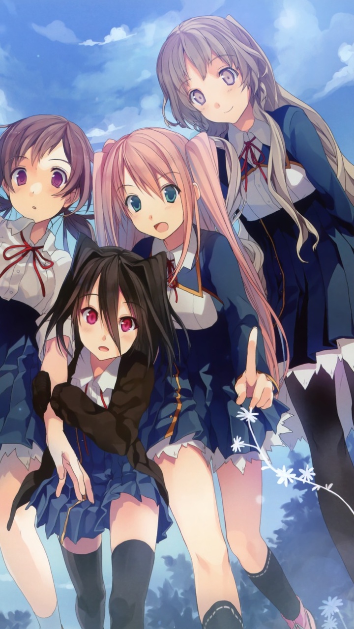 Koi to Senkyo to Chocolate.Chisato Sumiyoshi.Mifuyu Kiba.Isara Aomi.Michiru Morishita HTC Windows Phone 8X wallpaper.720×1280