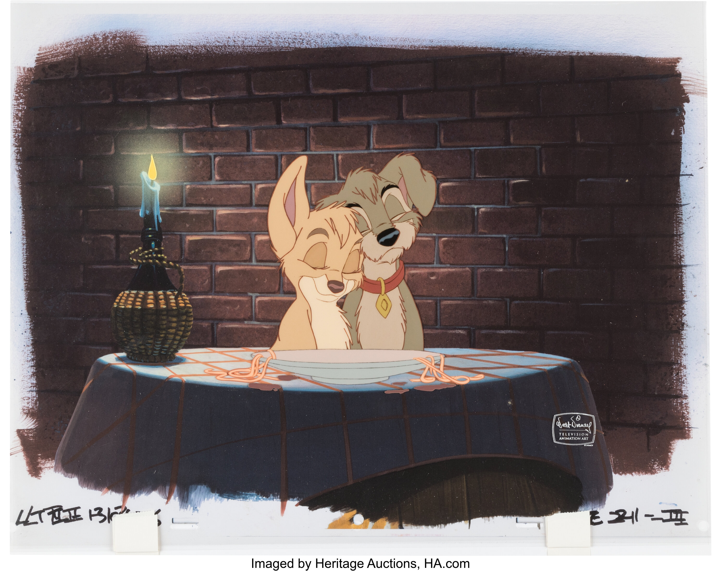 Lady and the Tramp II: Scamp's Adventure Limited Edition 1 of 1 Cel. Lot