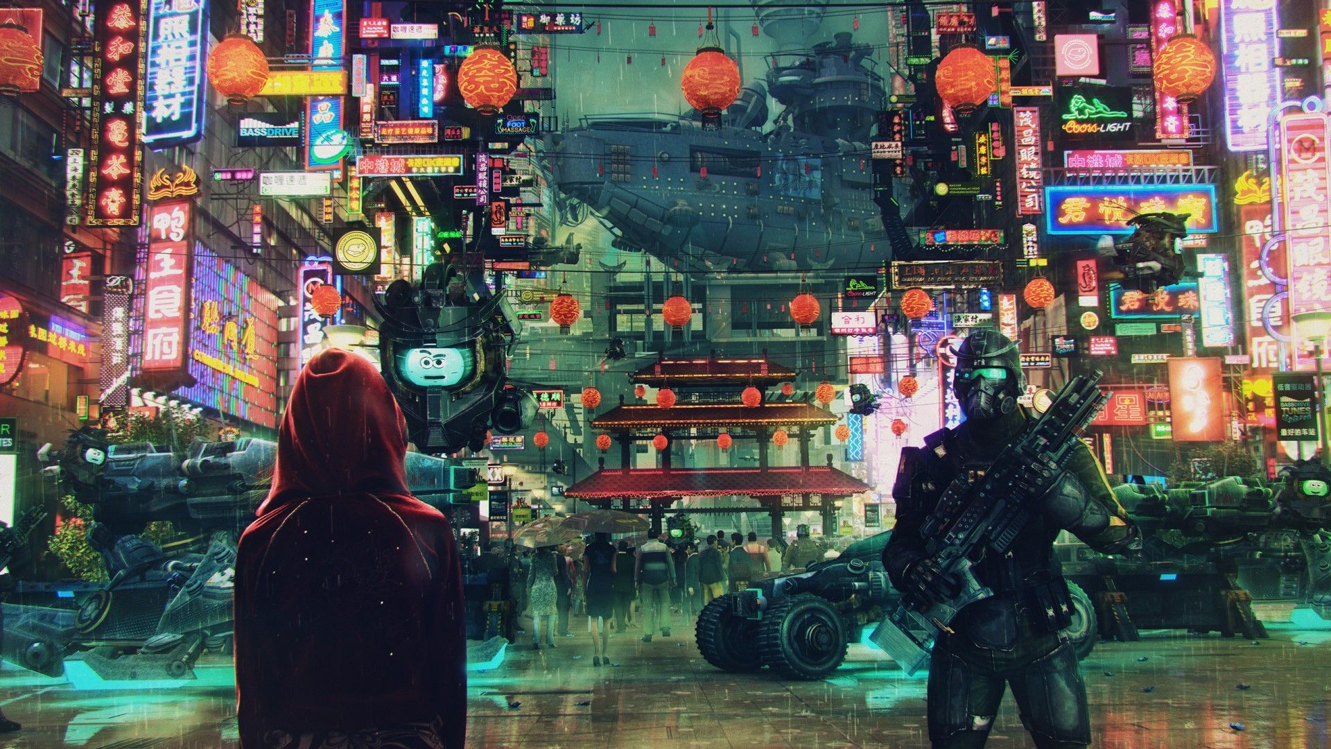 Japanese Cyberpunk Wallpaper