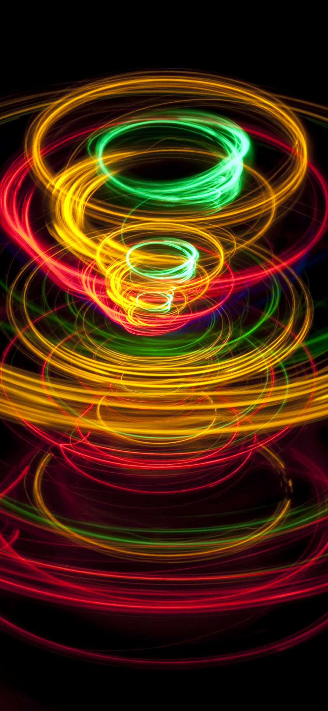 Light, circles, long exposure, colorful wallpaper. Colorful wallpaper, Wallpaper, Art wallpaper