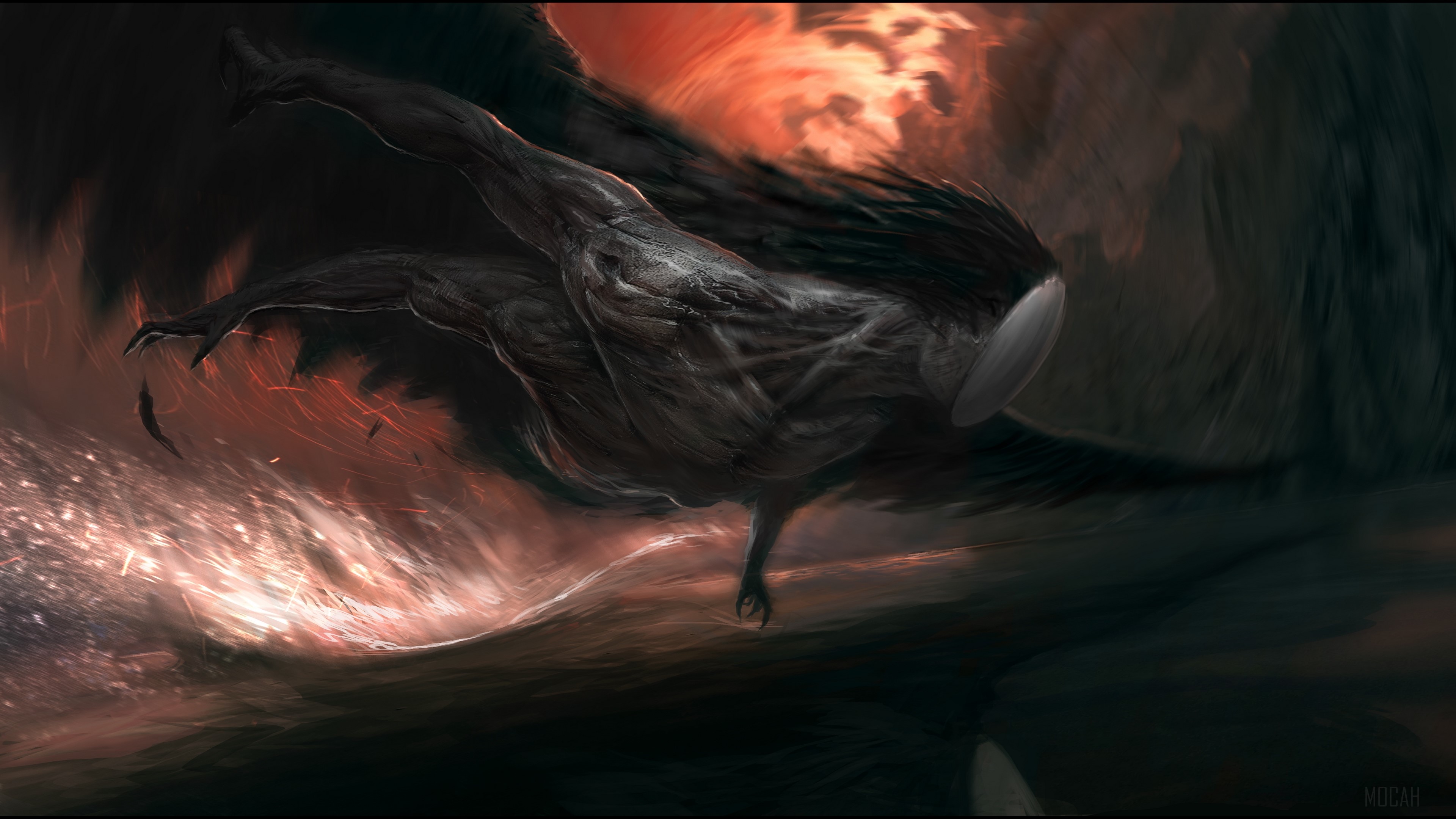 Creature, Creepy, Dark 4k wallpaper. Mocah HD Wallpaper