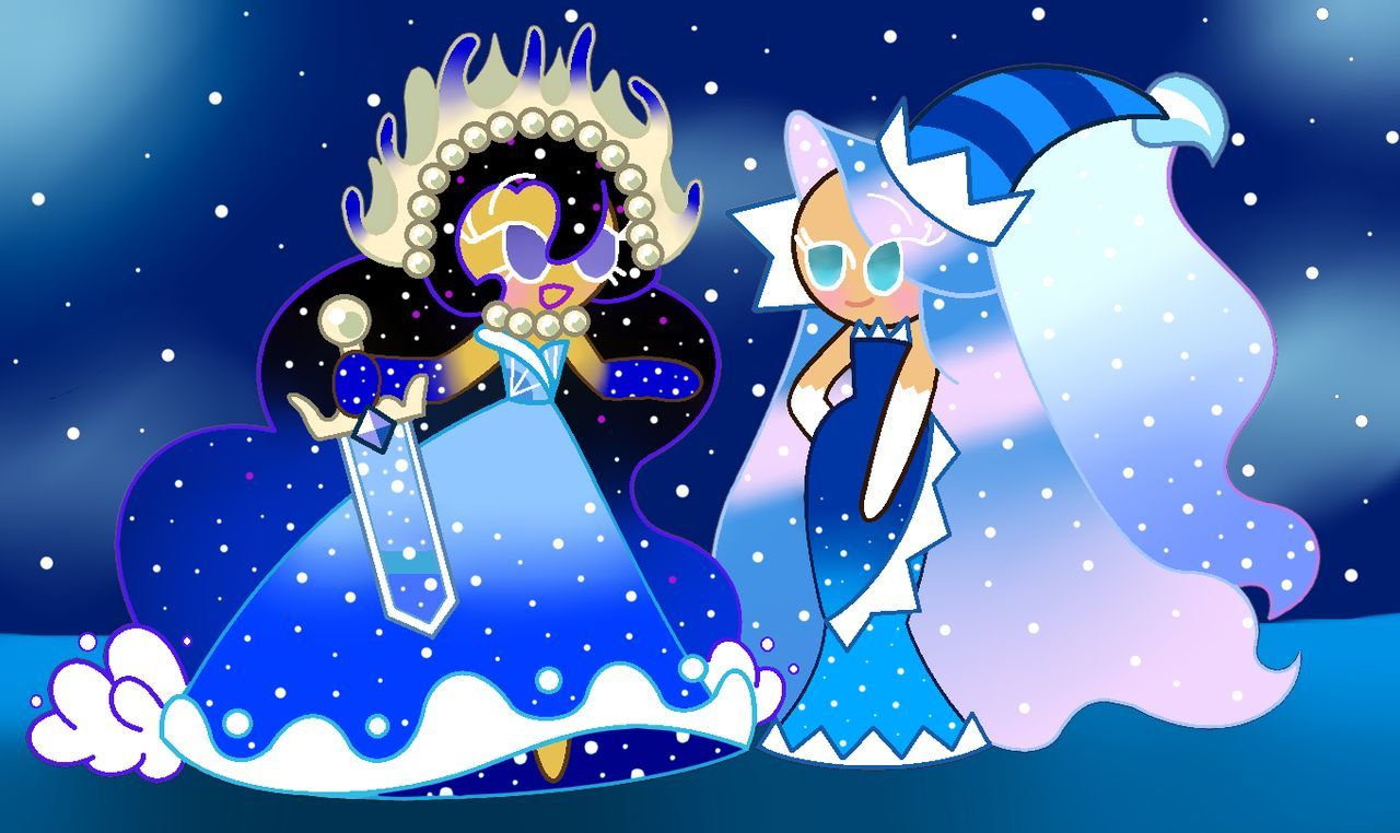 Moonlight cookie and sea fairy cookie swap clothes. Cookie run, Cookie swap, Person drawing
