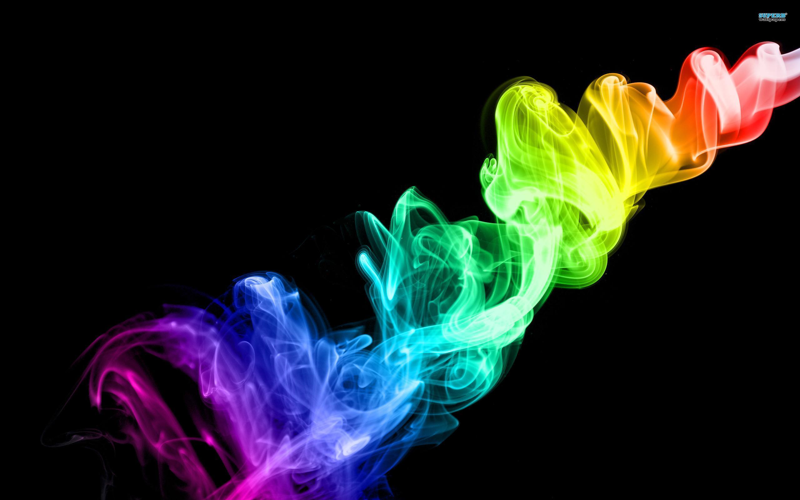 Color smoke wallpaper